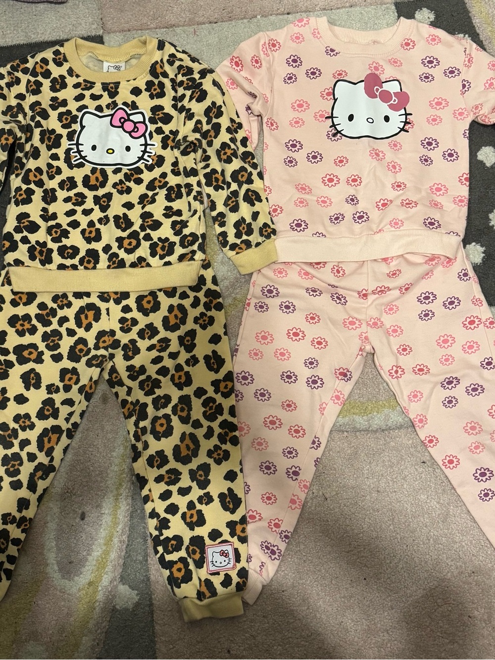 Hello Kitty Kids' Pink & Leopard Print Sweater Set - Hello Kitty